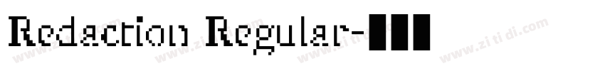 Redaction Regular字体转换
